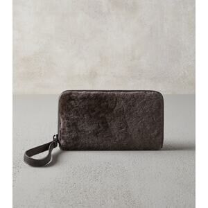 Bruno Cucinelli Fur Zip-around Wallet